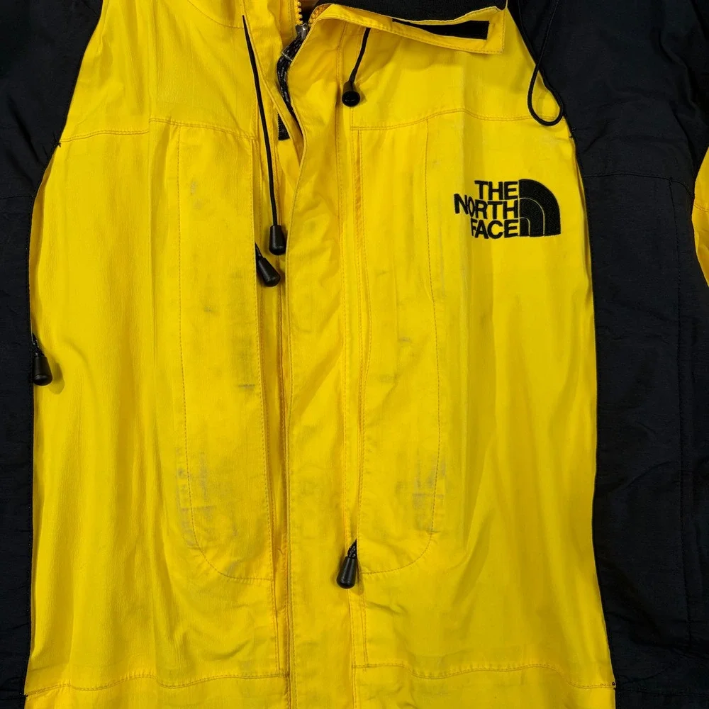 The North Face Summit Series Gore-Tex XCR Jacket Mens Medium Yellow Black Hooded